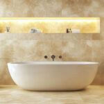 Bañera crema marfil